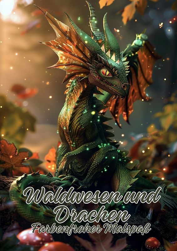 Waldwesen und Drachen