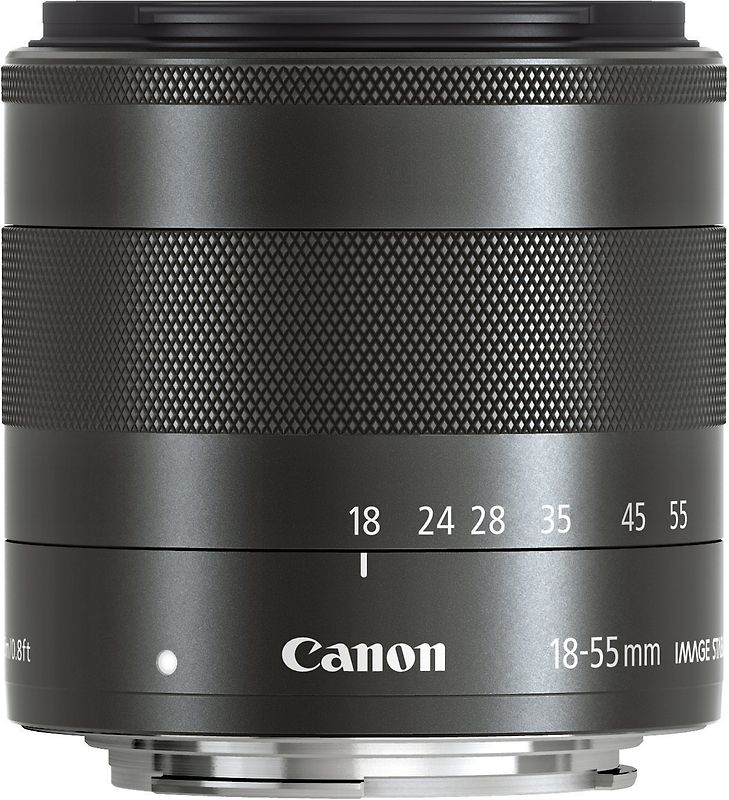 Canon EF-M 18-55 mm F3.5-5.6 IS STM 52 mm Objectif (adapté à Canon EF-M) noir
