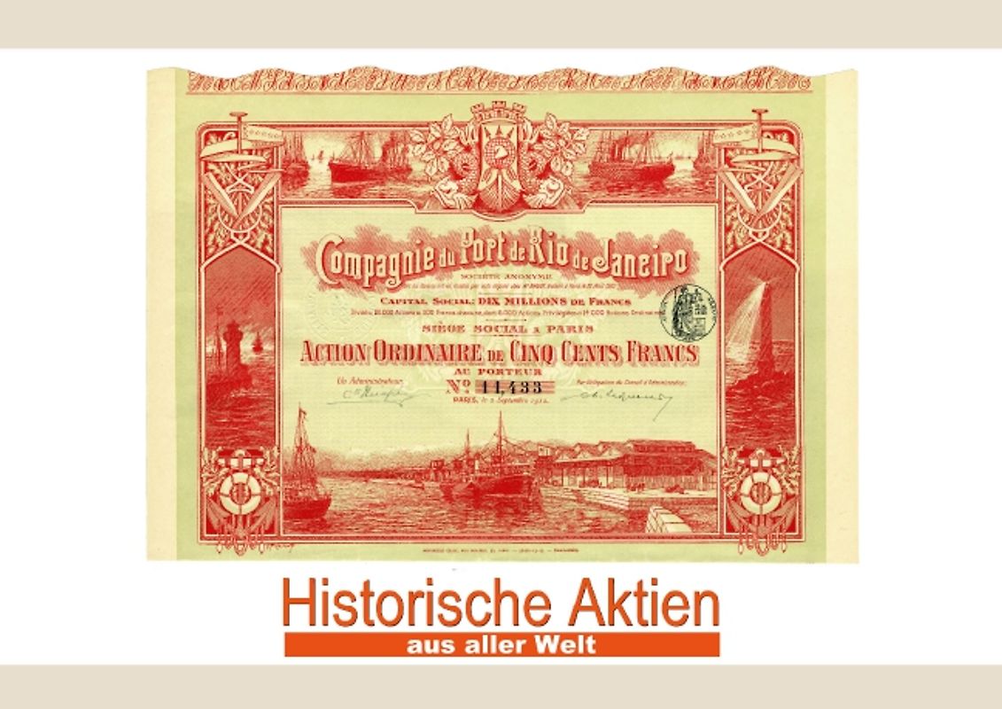 Historische Aktien aus aller Welt (Posterbuch DIN A4 quer)