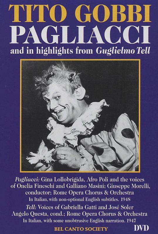I Pagliacci & Willhelm Tell DVD
