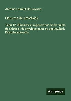 Oeuvres de Lavoisier