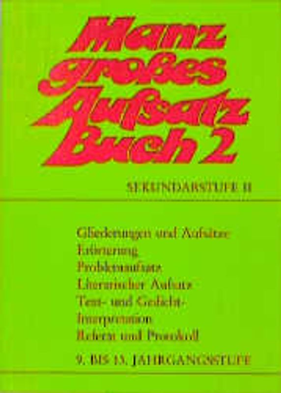 Manz grosses Aufsatzbuch