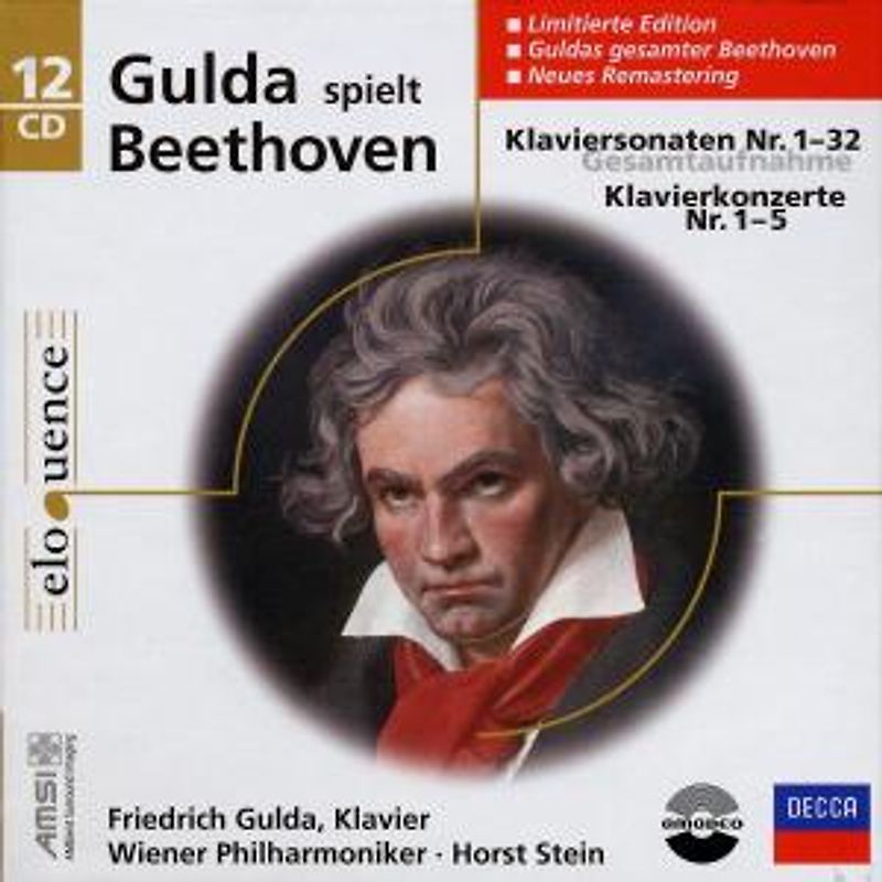 Gulda spielt Beethoven: Klaviersonaten 1-32 + Klavierkonzerte 1 - 5