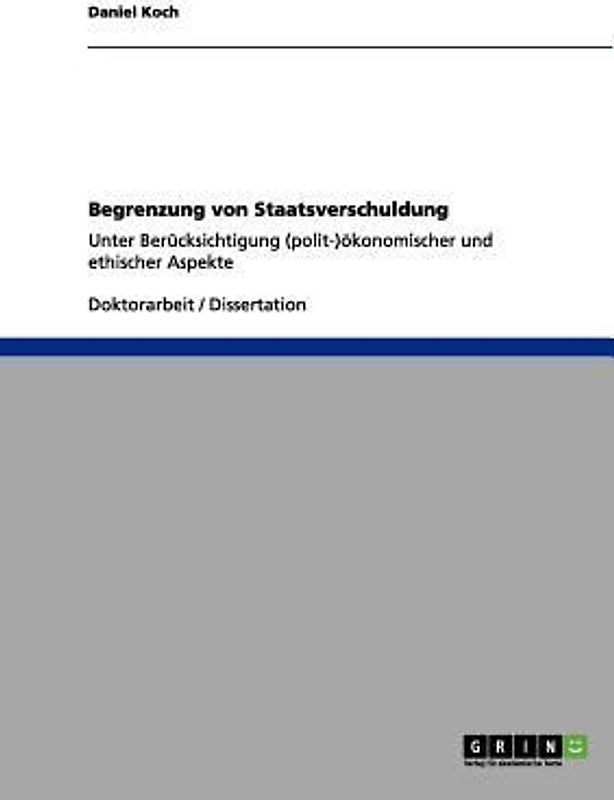 Begrenzung von Staatsverschuldung