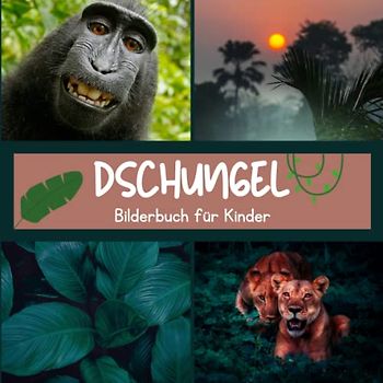 Bilderbuch für Kinder - Dschungel: Dschungelin Bildern - Kinder von 2 bis 5 Jahren