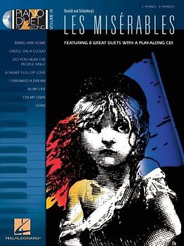 Piano Duet Play-Along Volume 14 Les Miserables Pf Book/Cd (Piano Duet Play-Along (Hal Leonard)) - Various