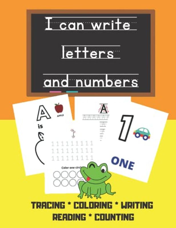 I can write letters and numbers