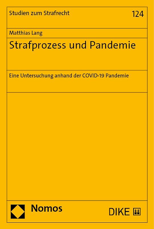 Strafprozess und Pandemie