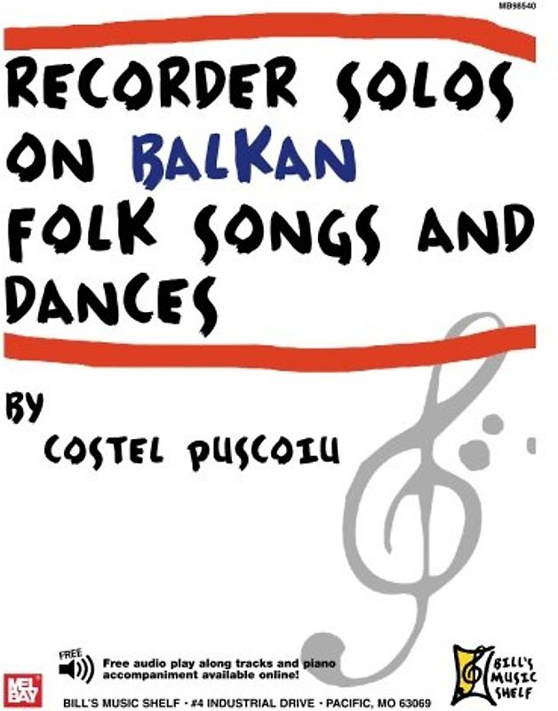Recorder Solos On Balkan Folk Songs and Dances