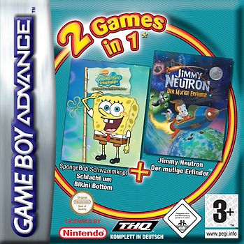 Nick Pack 2 - SpongeBob - Schlacht um Bikini Bottom   Jimmy Neutron Nintendo Game Boy Advance