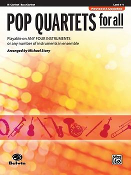 Pop Quartets for All - Bb Clarinet / Bass Clarinet