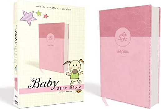 NIV, Baby Gift Bible, Holy Bible, Leathersoft, Pink, Red Letter, Comfort Print: Keepsake Edition