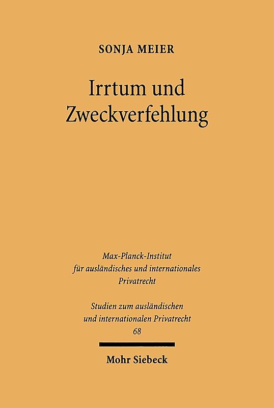 Irrtum und Zweckverfehlung