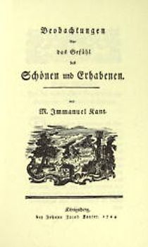 Beobachtungen über das Gefühl des Schönen und Erhabenen