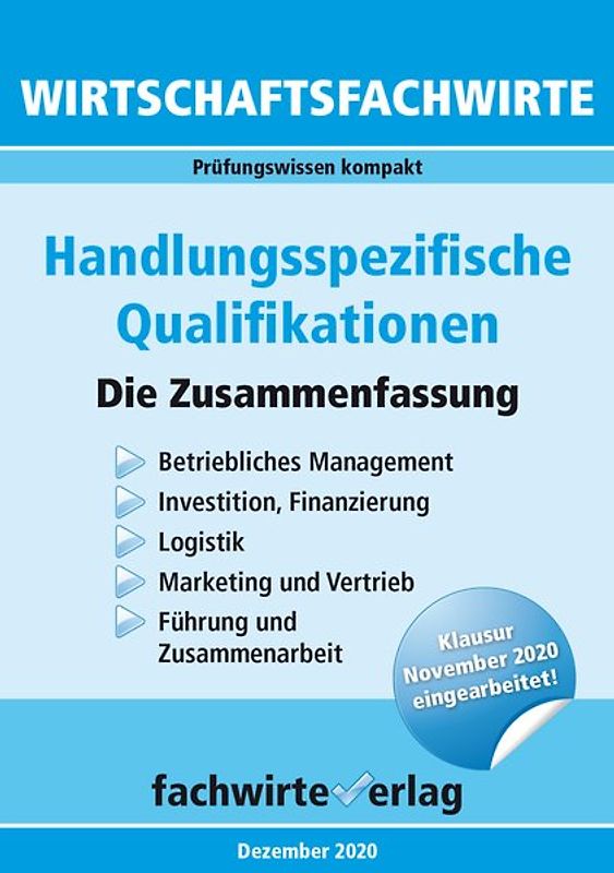 Wirtschaftsfachwirte: Handlungsspezifische Qualifikationen