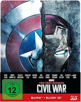The First Avenger: Civil War [3D + Blu-ray, Steelbook] 3D Blu-ray Disc