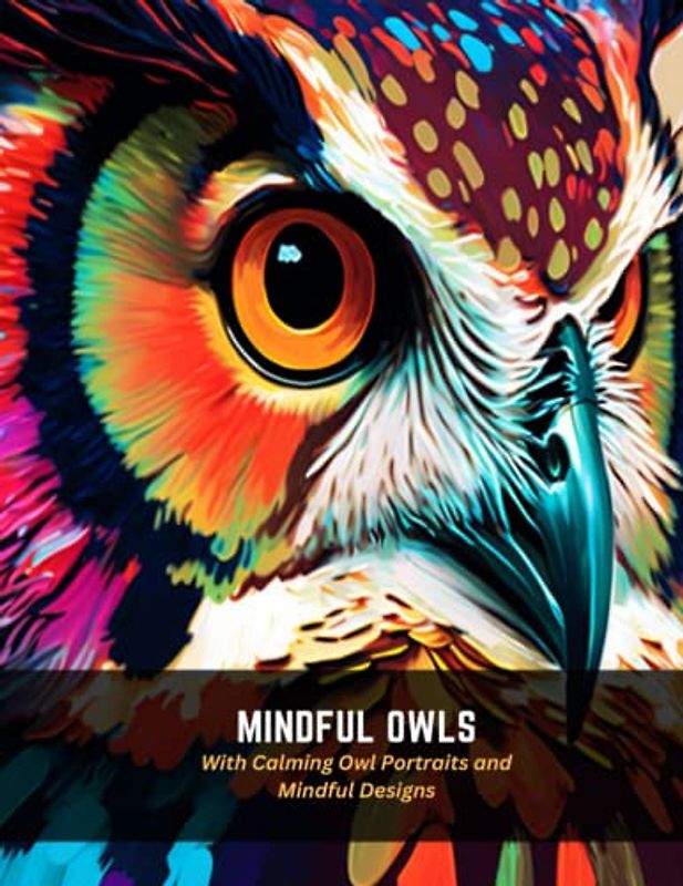 Mindful Owls: With Calming Owl Portraits and Mindful Designs