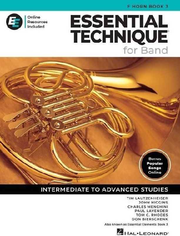 Essential Technique for Band - F Horn Book 3 with Online Resources