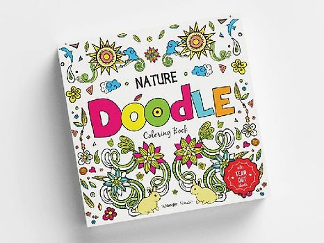 Nature Doodle Coloring Book