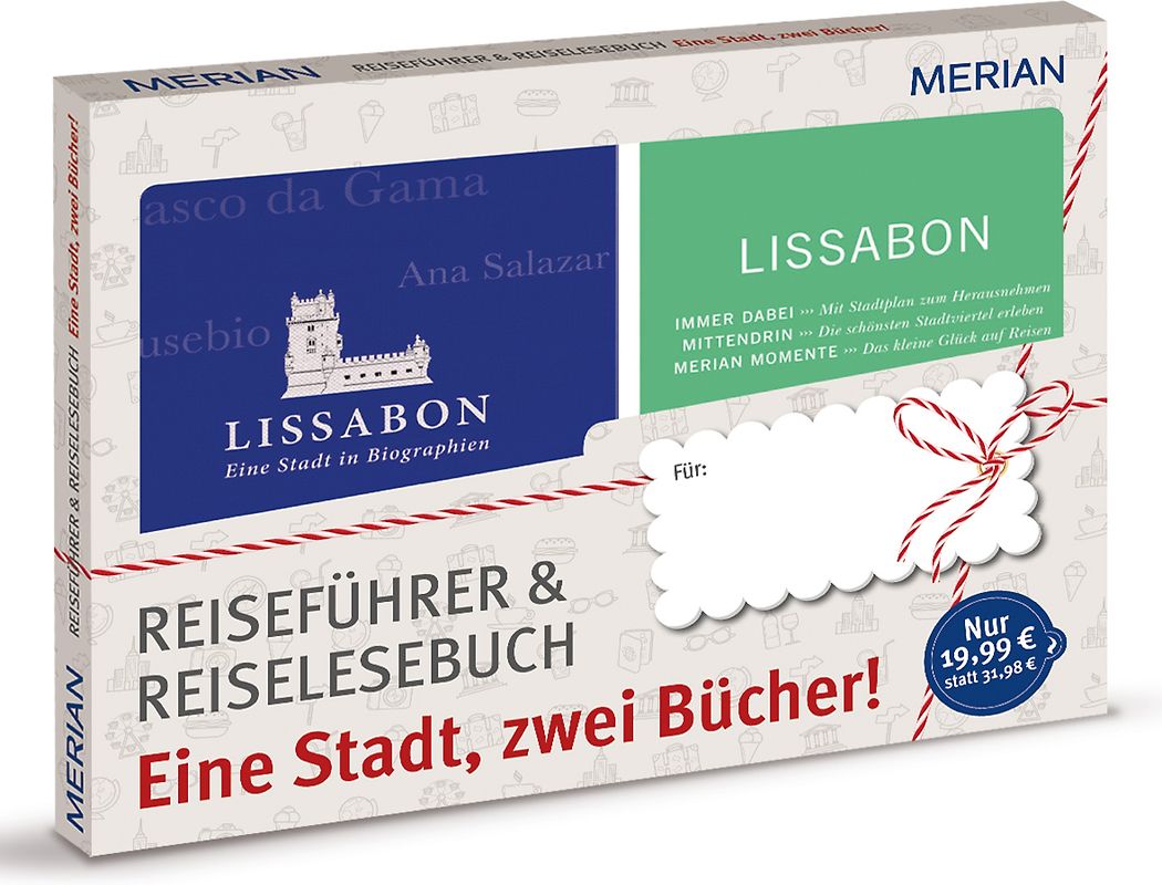 MERIAN momente Reiseführer Lissabon - Eine Stadt, zwei Bücher