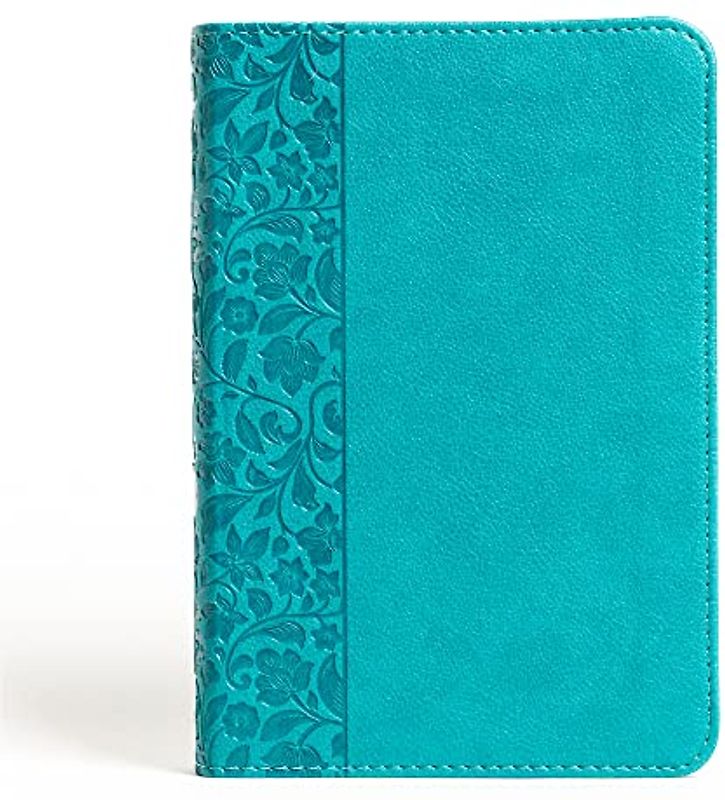 NASB Large Print Compact Reference Bible, Teal Leathertouch