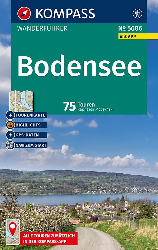 KOMPASS Wanderführer Bodensee, 75 Touren mit Extra-Tourenkarte