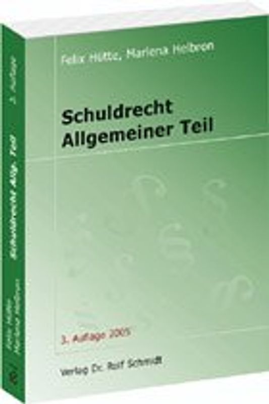 Schuldrecht. Allgemeiner Teil