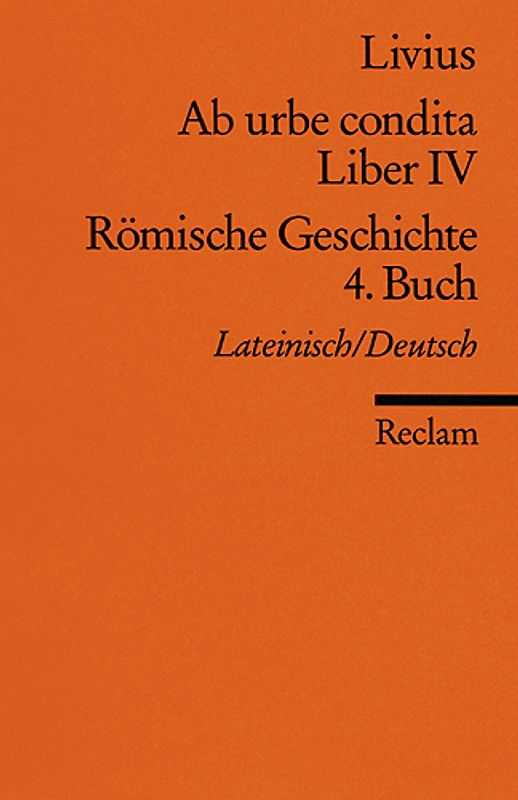 Ab urbe condita. Liber IV /Römische Geschichte. 4. Buch