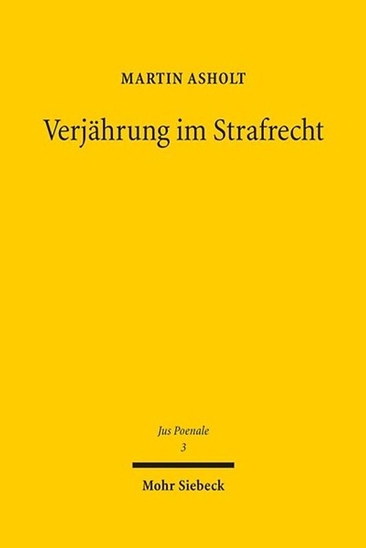 Verjährung im Strafrecht