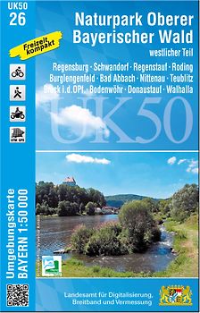 UK50-26 Naturpark Oberer Bayerischer Wald - westlicher Teil