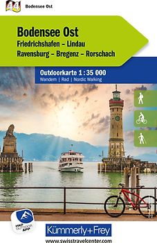 Kümmerly+Frey Outdoorkarte Deutschland 44 Bodensee Ost 1:35.000