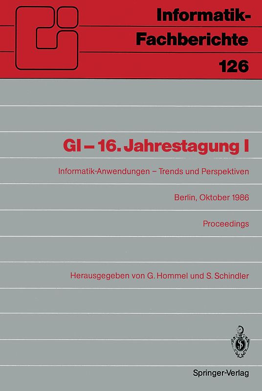 GI-16.Jahrestagung I