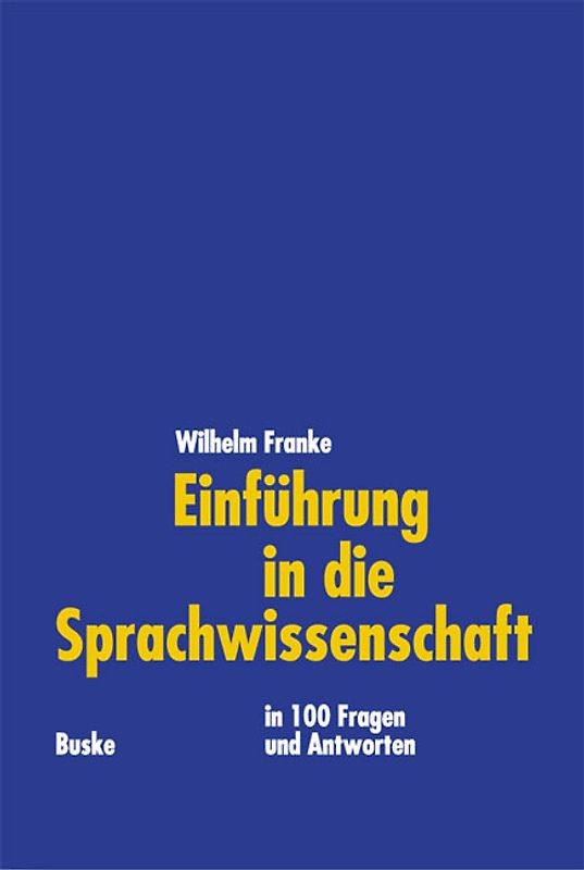Einführung in die Sprachwissenschaft