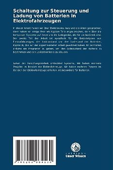 Schaltung zur Steuerung und Ladung von Batterien in Elektrofahrzeugen