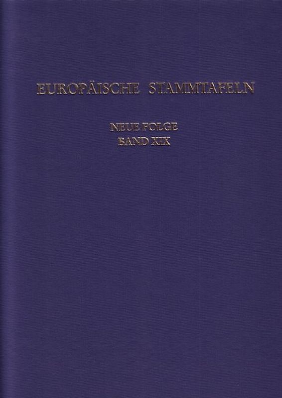 Europäische Stammtafeln. Neue Folge