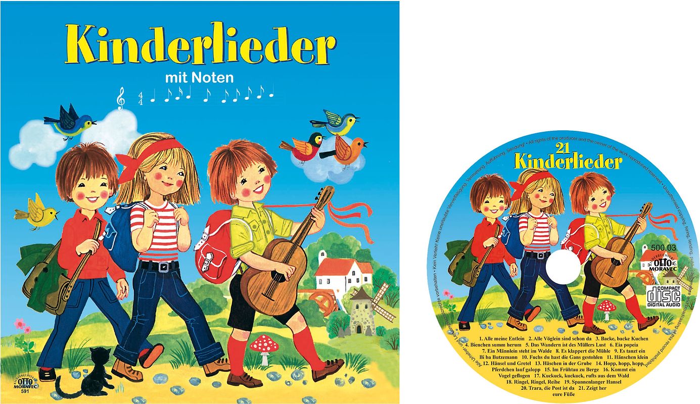 Kinderlieder nit Noten + CD
