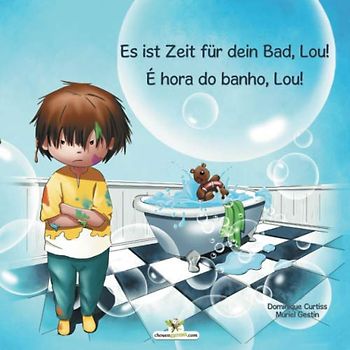 Es ist Zeit für dein Bad, Lou! - É hora do banho, Lou!