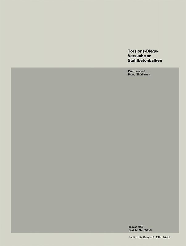 Torsions-Biege-Versuche an Stahlbetonbalken