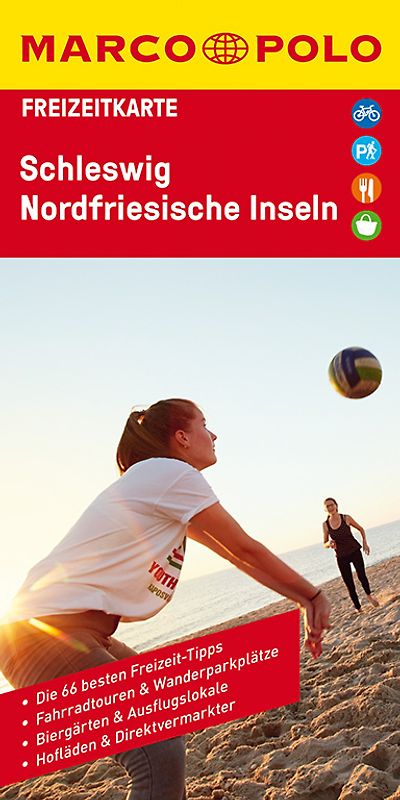 MARCO POLO Freizeitkarte 1 Schleswig, Nordfriesische Inseln 1:110.000
