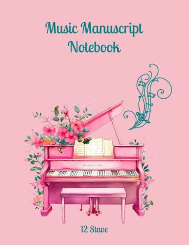 Music Manuscript Notebook: Music notation notebook for musicians, 12 stave music sheet paper, 120 music composition sheets,: Music composition book ... x11 inches, Blank sheet music for music study
