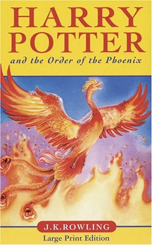 Rowling, Joanne K., Vol.5 : Harry Potter and the Order of the Phoenix, large print edition; Harry Potter und der Orden des Phönix, englische Ausgabe - Rowling, Joanne K