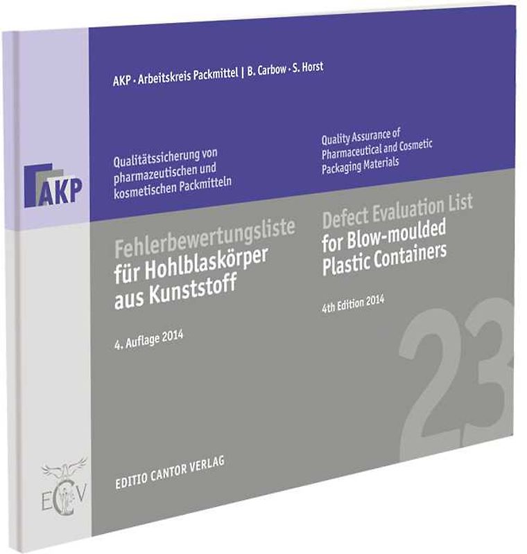 Fehlerbewertungsliste für Hohlblaskörper aus Kunststoff