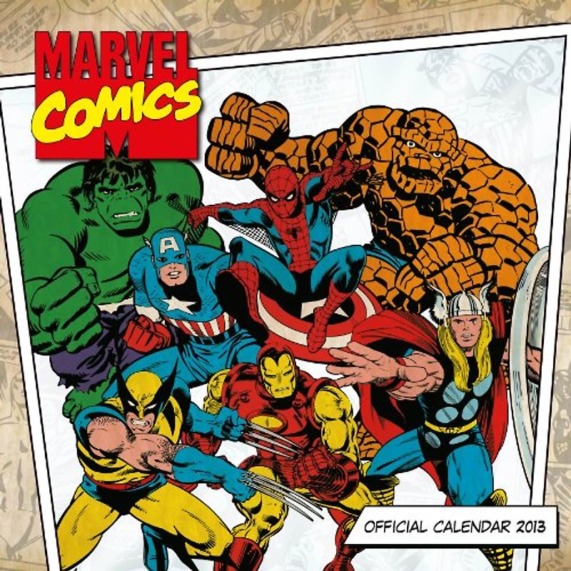 Official Marvel Retro Classic 2013 Calendar