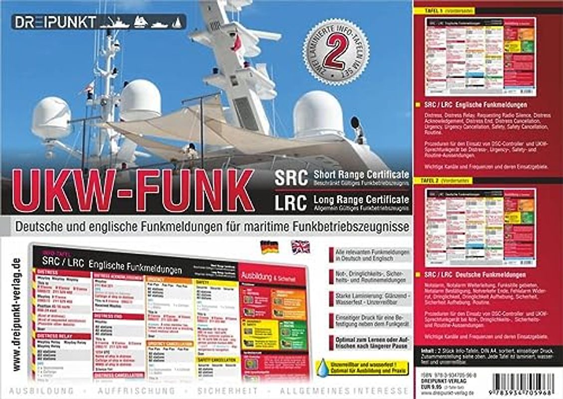 Info-Tafel-Set UKW-Funk: Deutsche und Englische Funkmeldungen