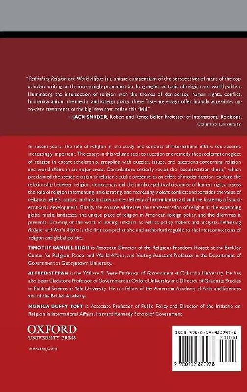 Rethinking Religion and World Affairs