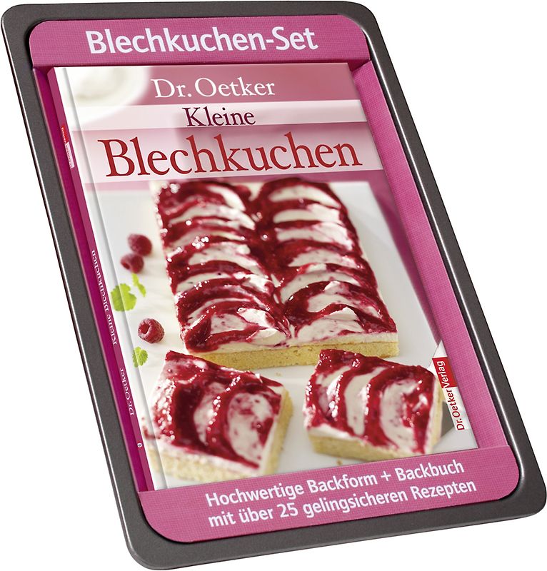 Kleine Blechkuchen (hochwertige Backform plus Backbuch)