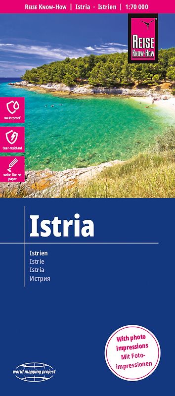 Reise Know-How Landkarte Istrien / Istria (1:70.000)