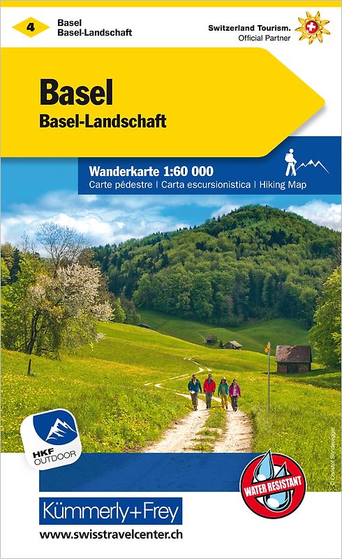 Kümmerly+Frey Wanderkarte 4 Basel 1:60.000