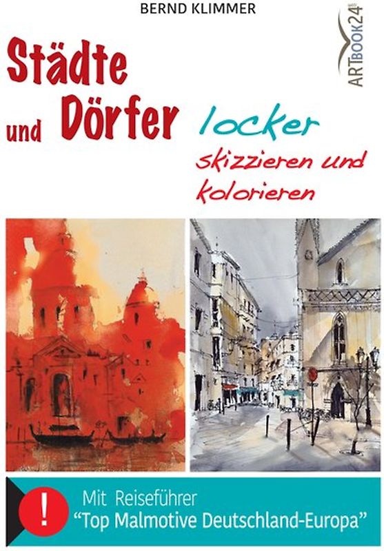 Städte und Dörfer locker skizzieren und kolorieren