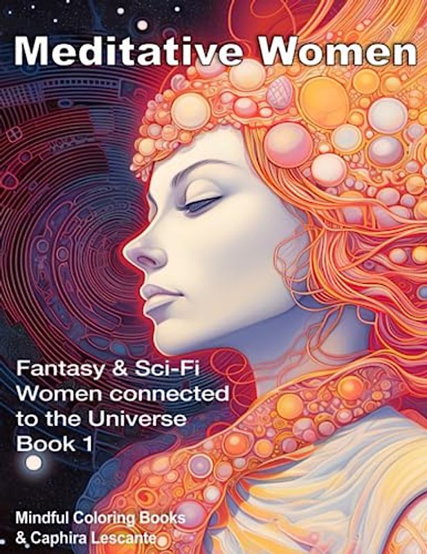 Meditative Women: Fantasy and Sci-Fi Women connected to the Universe - Book 1